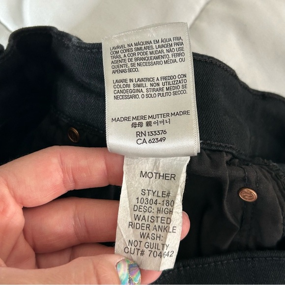 Mother High Waisted Rider Ankle jeans Not Guilty 25 - Picture 16 of 16